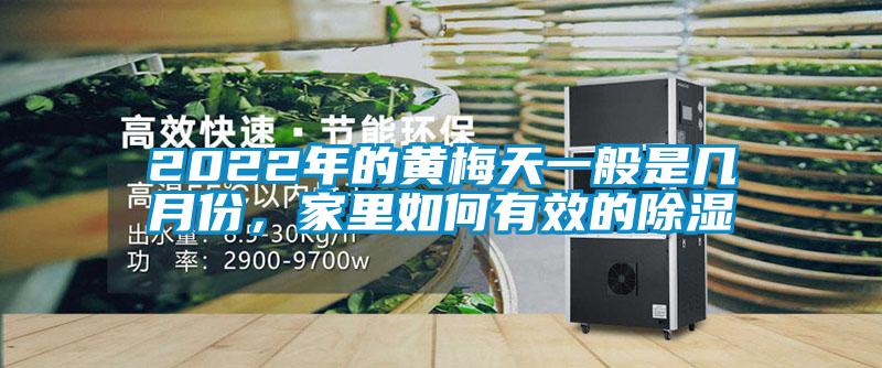 2022年的黃梅天一般是幾月份，家里如何有效的除濕