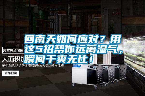 回南天如何應(yīng)對(duì)？用這5招幫你遠(yuǎn)離濕氣，瞬間干爽無(wú)比！
