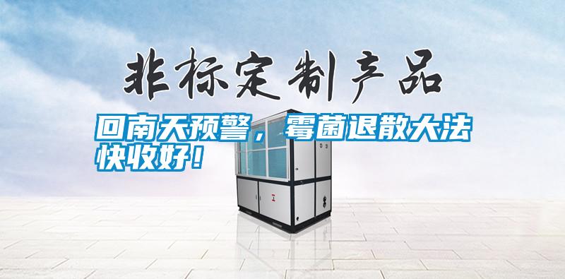 回南天預警，霉菌退散大法快收好！