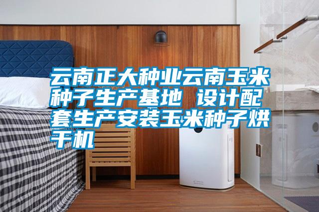 云南正大種業(yè)云南玉米種子生產(chǎn)基地 設(shè)計配套生產(chǎn)安裝玉米種子烘干機(jī)