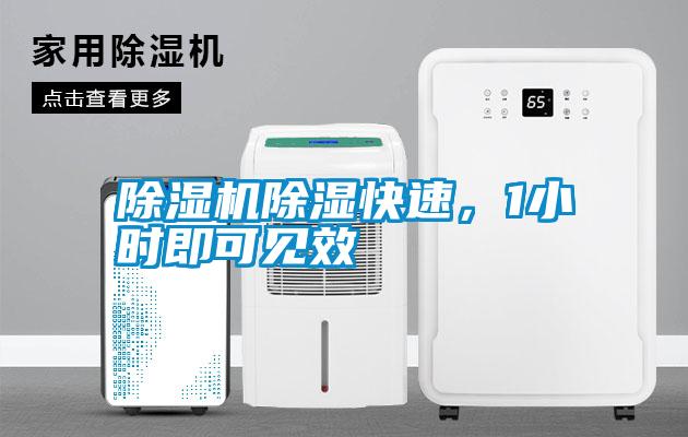 除濕機除濕快速，1小時即可見效