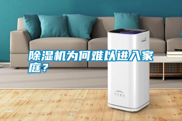 除濕機為何難以進入家庭？