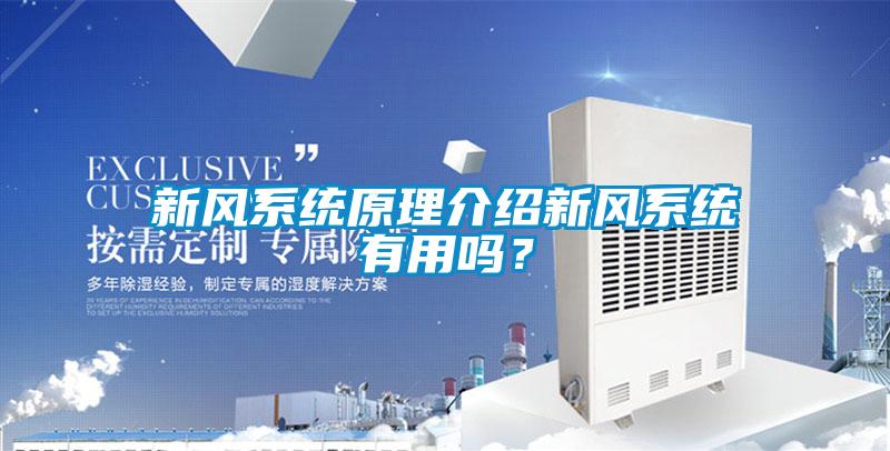 新風(fēng)系統(tǒng)原理介紹新風(fēng)系統(tǒng)有用嗎？