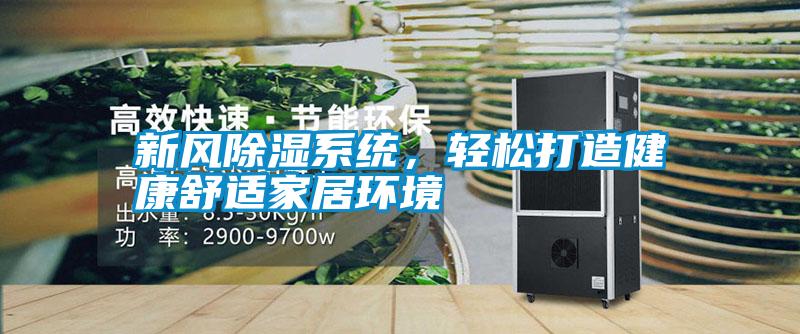新風(fēng)除濕系統(tǒng),輕松打造健康舒適家居環(huán)境