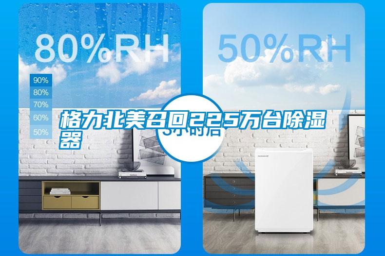 格力北美召回225萬(wàn)臺(tái)除濕器