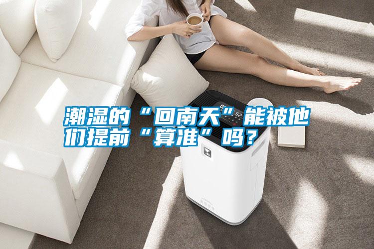 潮濕的“回南天”能被他們提前“算準(zhǔn)”嗎？