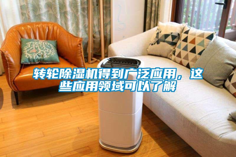 轉輪除濕機得到廣泛應用，這些應用領域可以了解