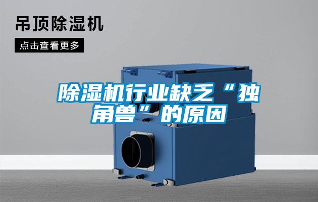 除濕機(jī)行業(yè)缺乏“獨(dú)角獸”的原因