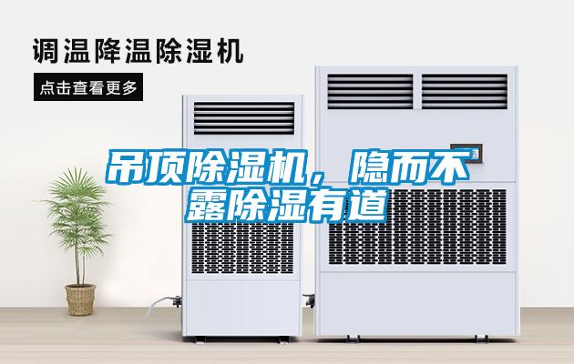 吊頂除濕機(jī)，隱而不露除濕有道