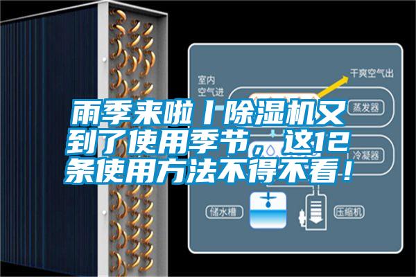 雨季來啦丨除濕機(jī)又到了使用季節(jié)，這12條使用方法不得不看！