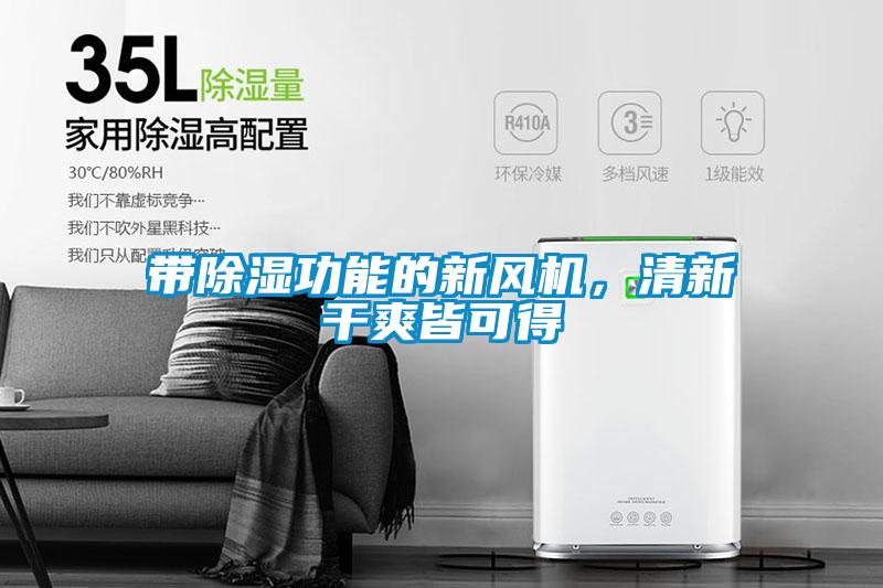 帶除濕功能的新風機，清新干爽皆可得