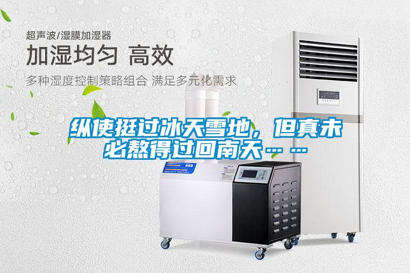 縱使挺過冰天雪地，但真未必熬得過回南天……
