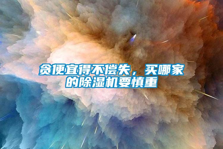 貪便宜得不償失，買哪家的除濕機(jī)要慎重