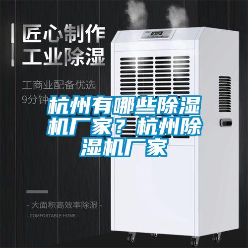 杭州有哪些除濕機廠家？杭州除濕機廠家
