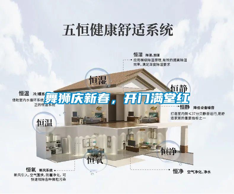 舞獅慶新春，開門滿堂紅