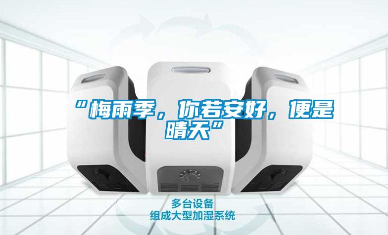 “梅雨季，你若安好，便是晴天”