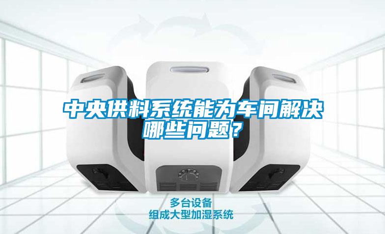 中央供料系統(tǒng)能為車間解決哪些問題？