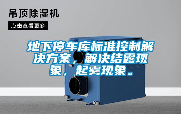 地下停車庫(kù)標(biāo)準(zhǔn)控制解決方案，解決結(jié)露現(xiàn)象，起霧現(xiàn)象。
