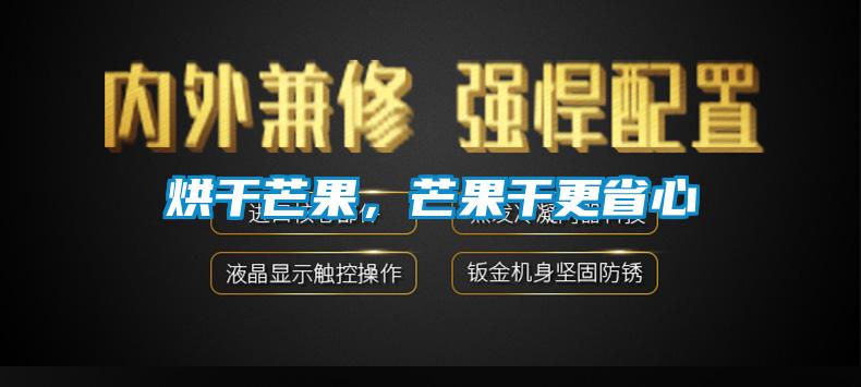 烘干芒果，芒果干更省心