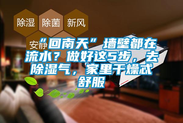 “回南天”墻壁都在流水？做好這5步，去除濕氣，家里干燥忒舒服