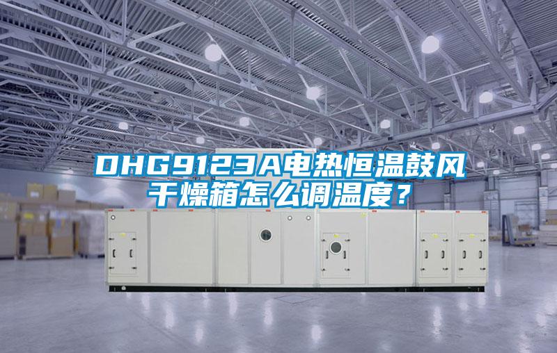 DHG9123A電熱恒溫鼓風(fēng)干燥箱怎么調(diào)溫度？