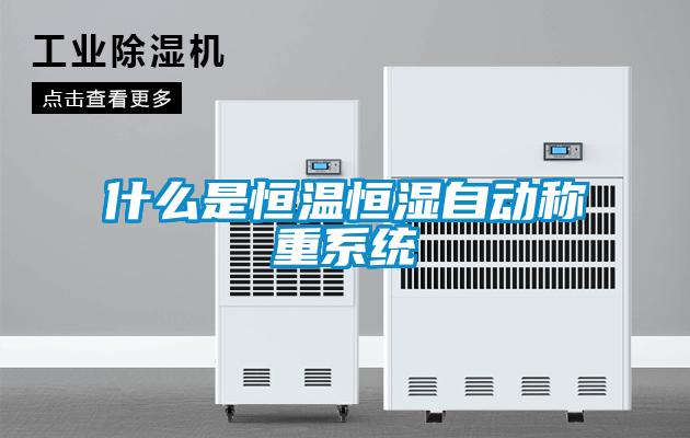什么是恒溫恒濕自動稱重系統(tǒng)