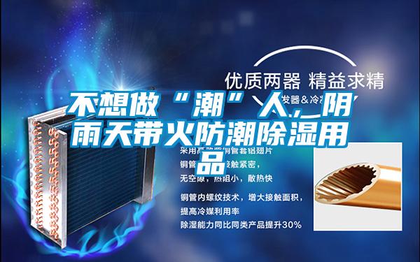 不想做“潮”人，陰雨天帶火防潮除濕用品