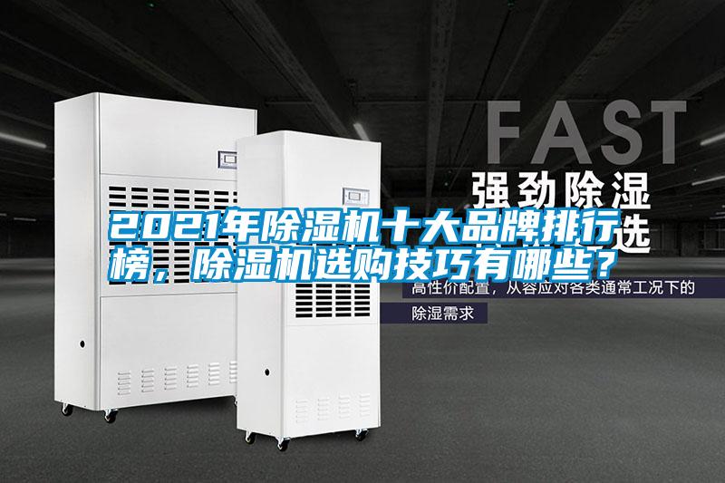 2021年除濕機十大品牌排行榜，除濕機選購技巧有哪些？