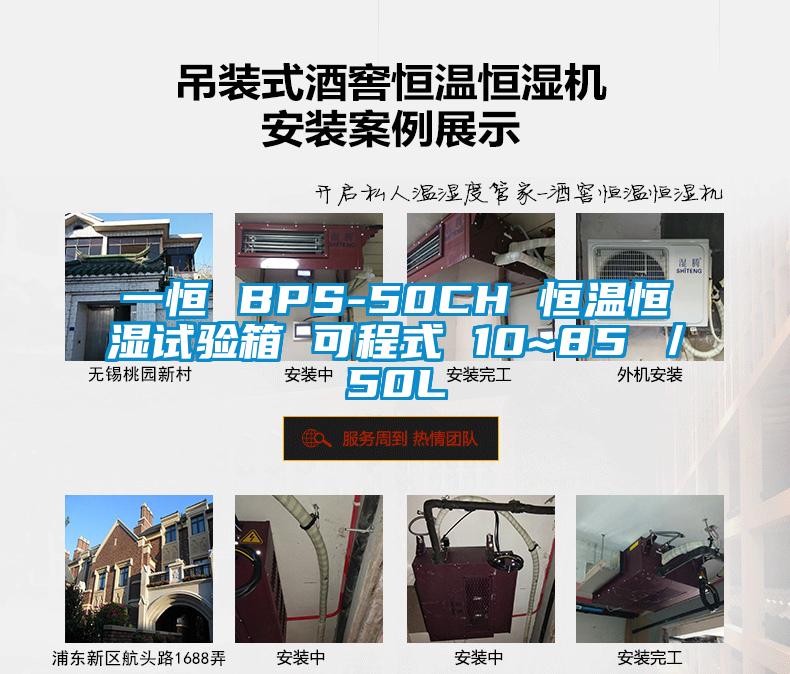 一恒 BPS-50CH 恒溫恒濕試驗(yàn)箱 可程式 10~85℃／50L