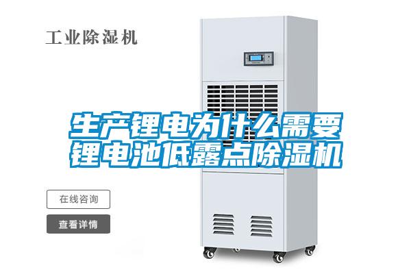生產(chǎn)鋰電為什么需要鋰電池低露點除濕機