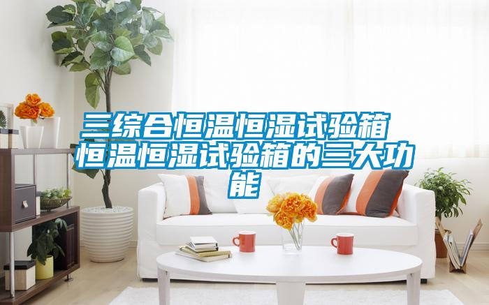 三綜合恒溫恒濕試驗(yàn)箱 恒溫恒濕試驗(yàn)箱的三大功能
