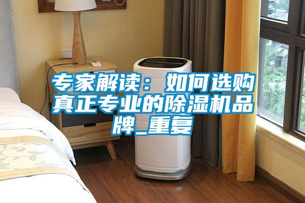 專家解讀：如何選購真正專業(yè)的除濕機品牌_重復(fù)