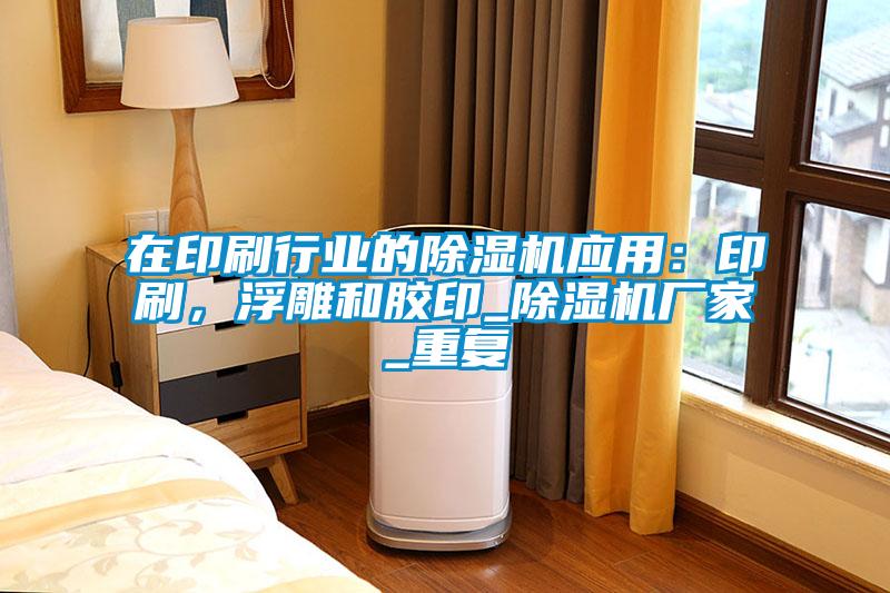 在印刷行業(yè)的除濕機(jī)應(yīng)用：印刷，浮雕和膠印_除濕機(jī)廠家_重復(fù)