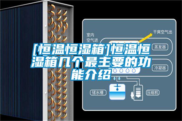 [恒溫恒濕箱]恒溫恒濕箱幾個最主要的功能介紹