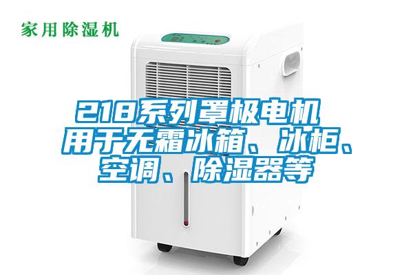 218系列罩極電機(jī) 用于無霜冰箱、冰柜、空調(diào)、除濕器等