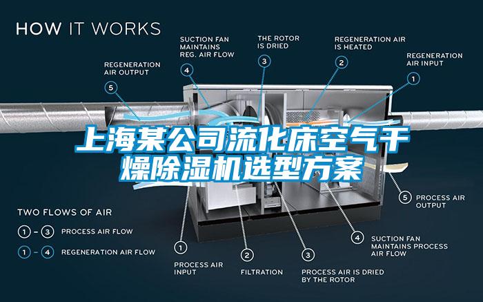 上海某公司流化床空氣干燥除濕機(jī)選型方案