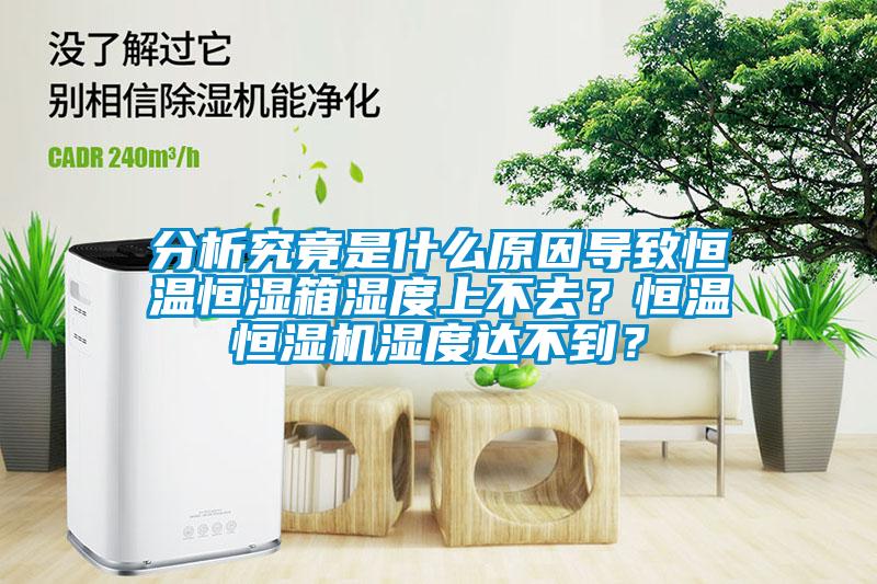 分析究竟是什么原因?qū)е潞銣睾銤裣錆穸壬喜蝗?？恒溫恒濕機(jī)濕度達(dá)不到？
