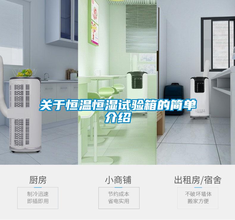 關(guān)于恒溫恒濕試驗(yàn)箱的簡單介紹