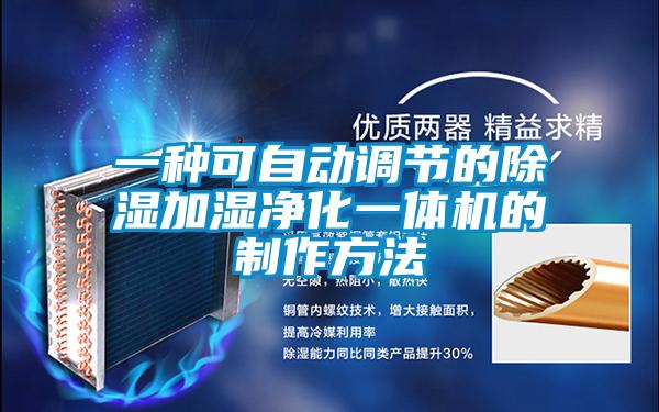 一種可自動調(diào)節(jié)的除濕加濕凈化一體機(jī)的制作方法