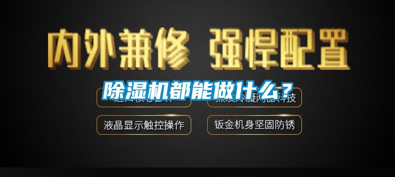 除濕機都能做什么？