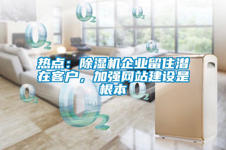 熱點(diǎn)：除濕機(jī)企業(yè)留住潛在客戶，加強(qiáng)網(wǎng)站建設(shè)是根本