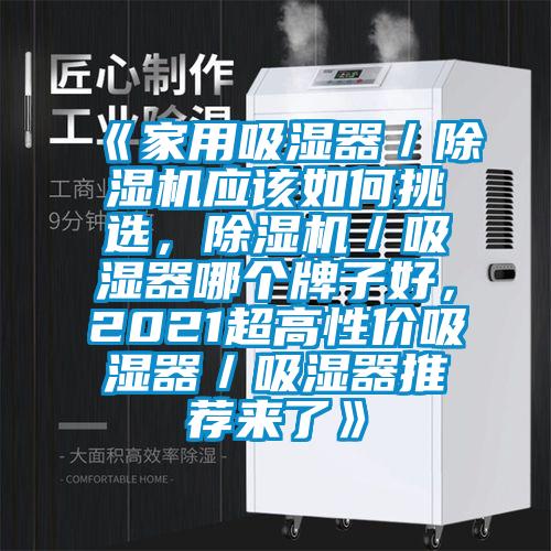 《家用吸濕器／除濕機(jī)應(yīng)該如何挑選，除濕機(jī)／吸濕器哪個(gè)牌子好，2021超高性價(jià)吸濕器／吸濕器推薦來了》
