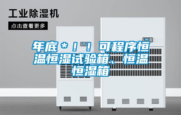 年底＊！！可程序恒溫恒濕試驗(yàn)箱、恒溫恒濕箱