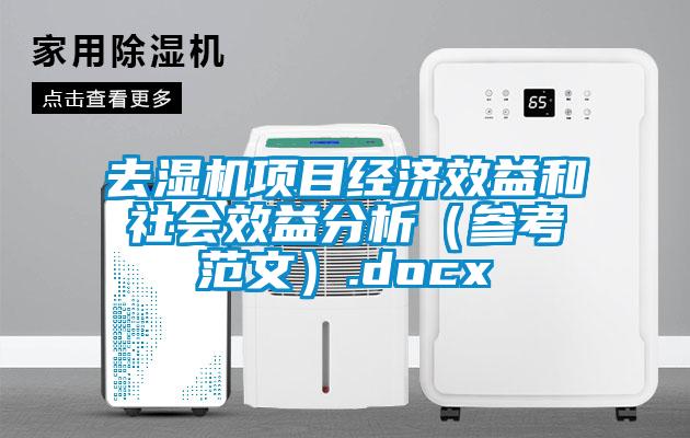 去濕機(jī)項(xiàng)目經(jīng)濟(jì)效益和社會(huì)效益分析（參考范文）.docx