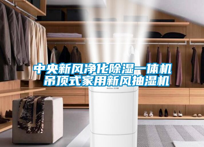 中央新風凈化除濕一體機 吊頂式家用新風抽濕機