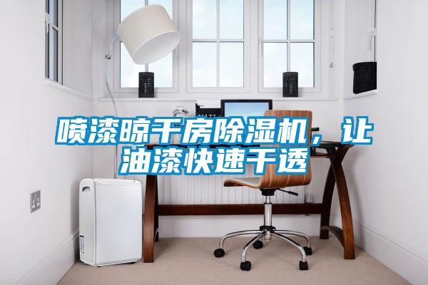 噴漆晾干房除濕機(jī)，讓油漆快速干透