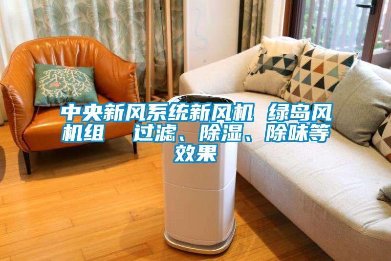 中央新風系統新風機 綠島風機組  過濾、除濕、除味等效果