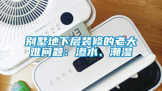 別墅地下層裝修的老大難問題：滲水、潮濕