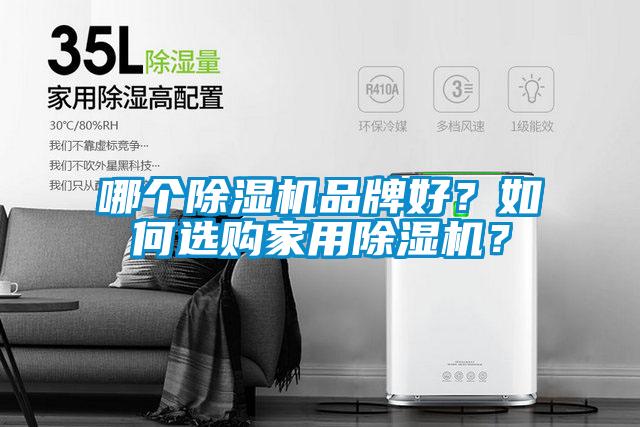 哪個除濕機品牌好？如何選購家用除濕機？