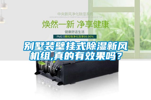 別墅裝壁掛式除濕新風(fēng)機(jī)組,真的有效果嗎？